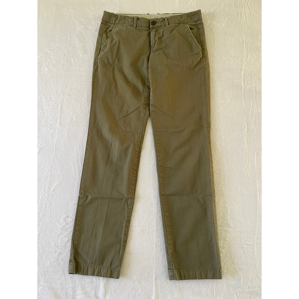 J.Crew Waverly Chino Pants Womens 2 City Fit Olive Green Straight Leg 29468 SP11